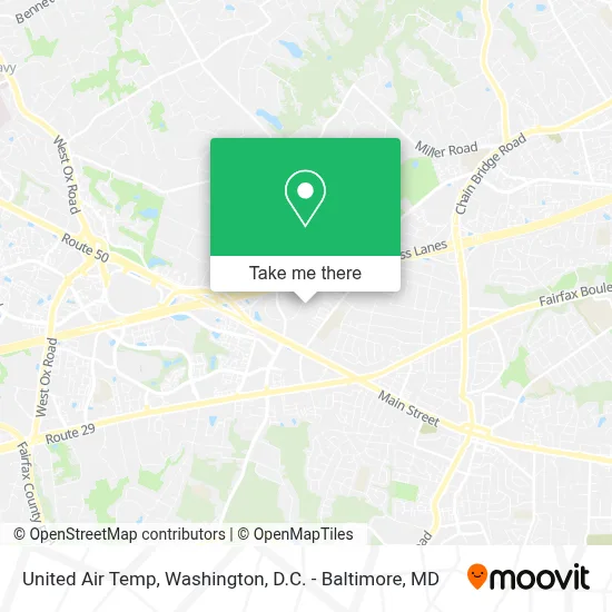 United Air Temp map