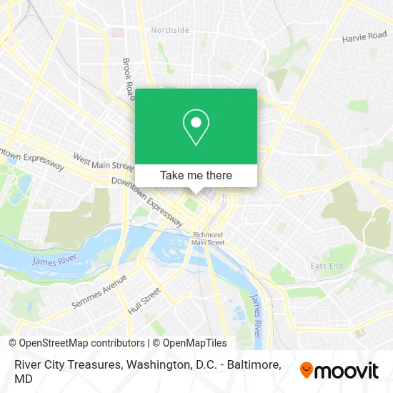 River City Treasures map
