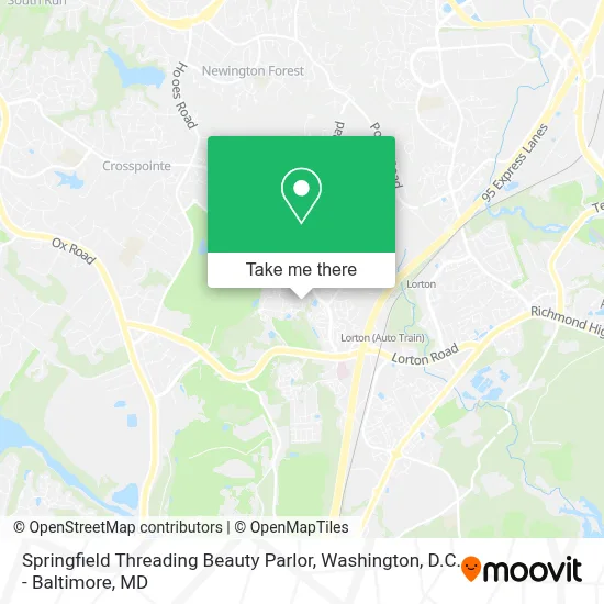 Springfield Threading Beauty Parlor map