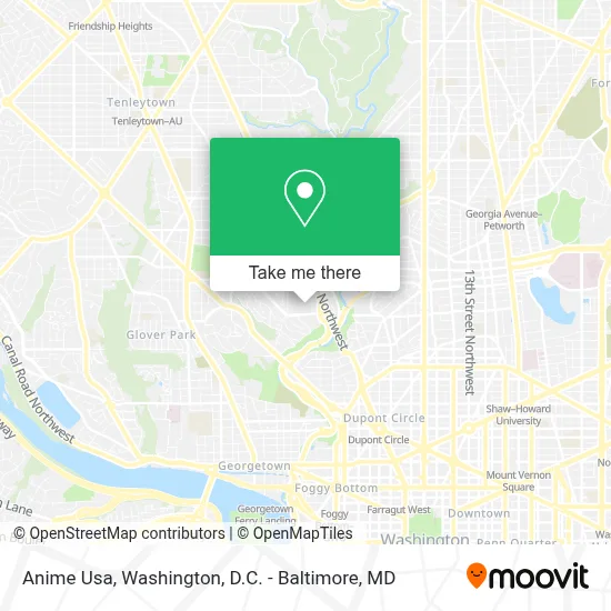 Anime Usa map