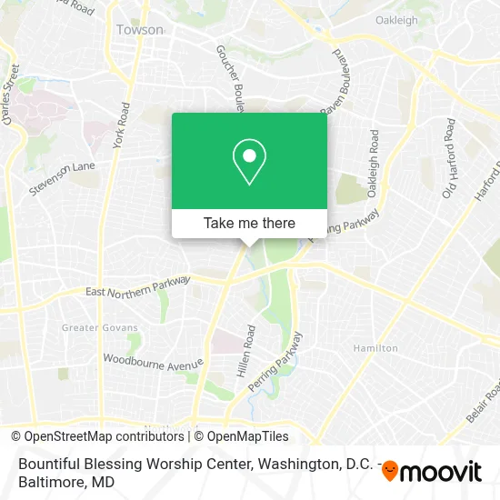Bountiful Blessing Worship Center map