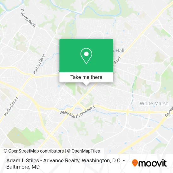 Adam L Stiles - Advance Realty map