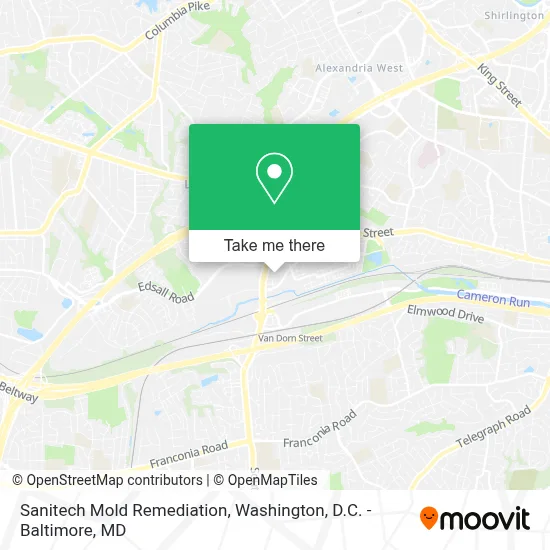 Sanitech Mold Remediation map
