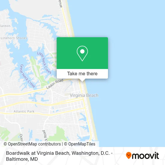 Boardwalk at Virginia Beach map
