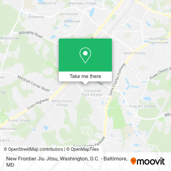 New Frontier Jiu Jitsu map