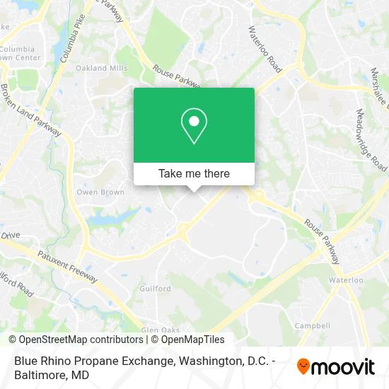 Blue Rhino Propane Exchange map