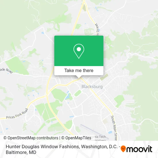 Hunter Douglas Window Fashions map