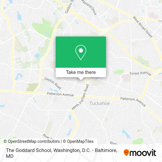 The Goddard School map