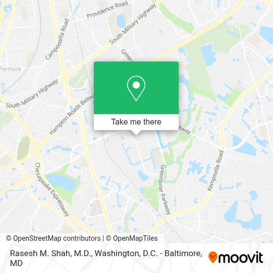 Rasesh M. Shah, M.D. map