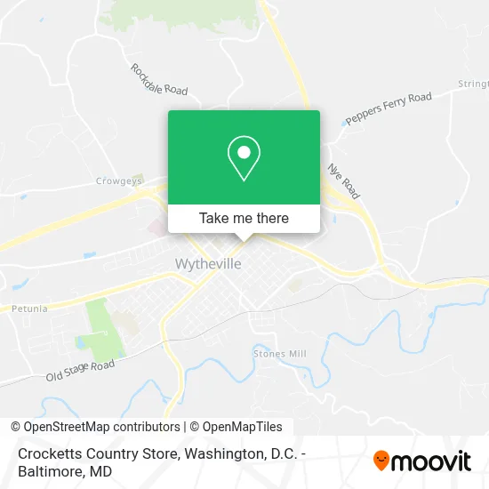 Crocketts Country Store map