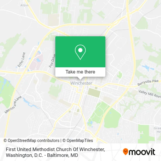 First United Methodist Church Of Winchester map