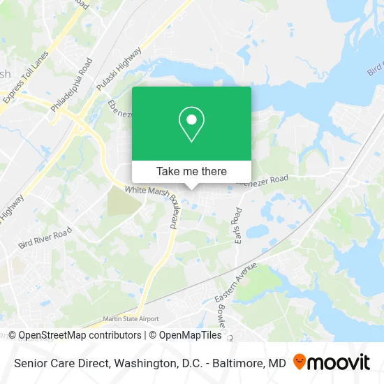 Senior Care Direct map
