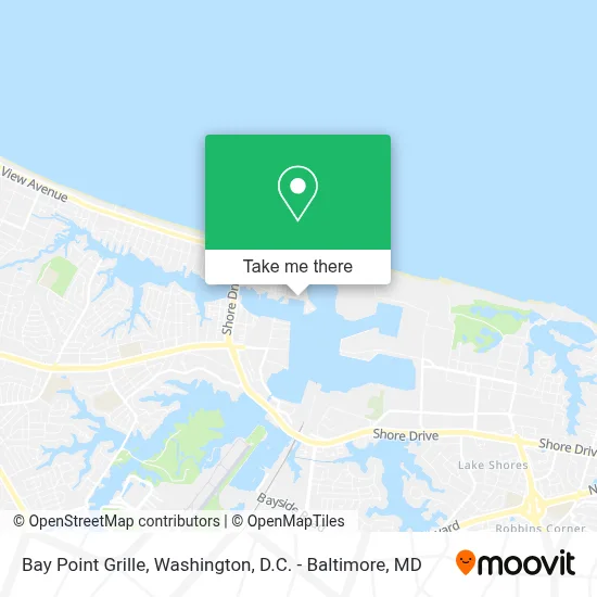 Bay Point Grille map