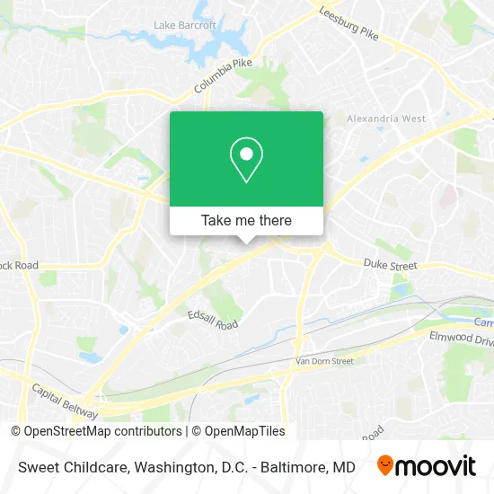 Sweet Childcare map