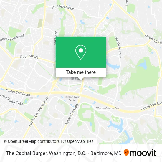The Capital Burger map