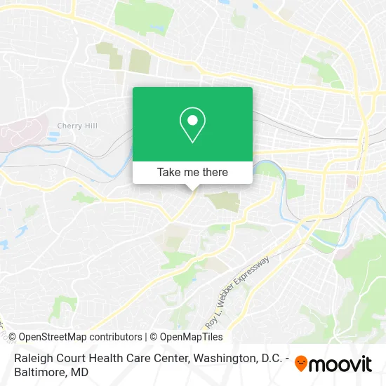 Raleigh Court Health Care Center map