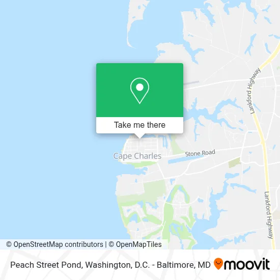 Peach Street Pond map