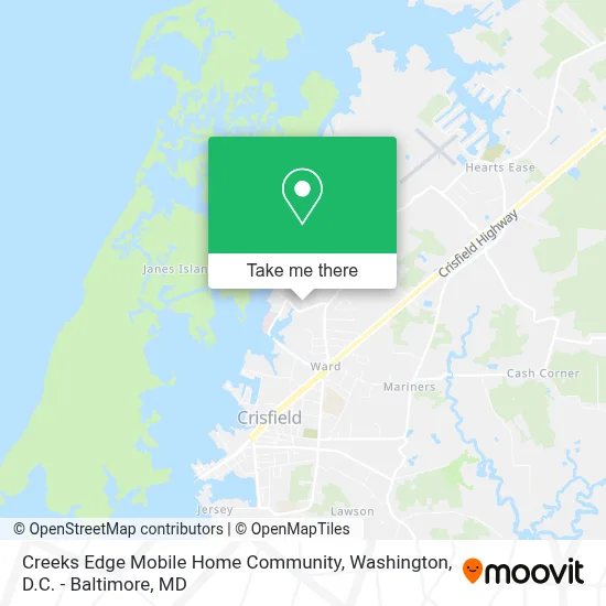 Creeks Edge Mobile Home Community map