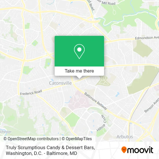 Truly Scrumptious Candy & Dessert Bars map
