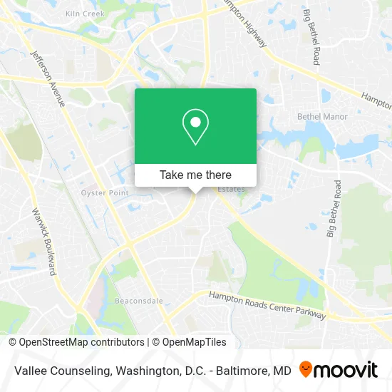 Vallee Counseling map