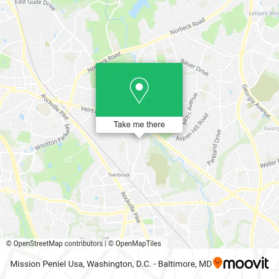 Mission Peniel Usa map