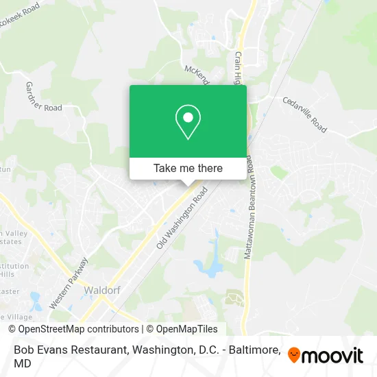 Bob Evans Restaurant map
