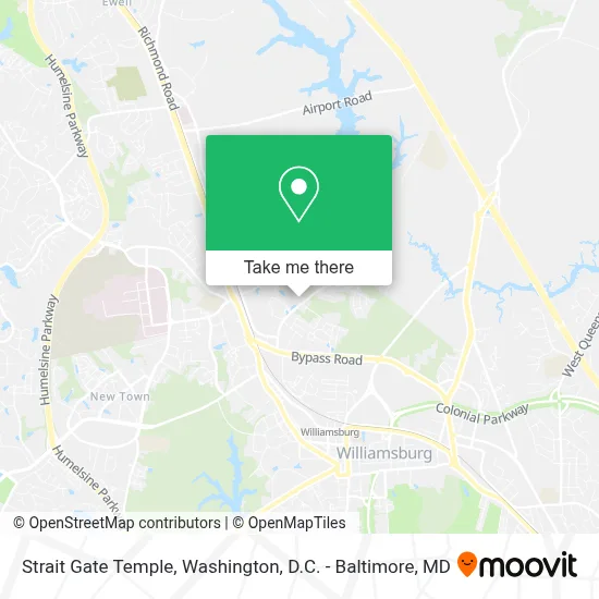 Strait Gate Temple map