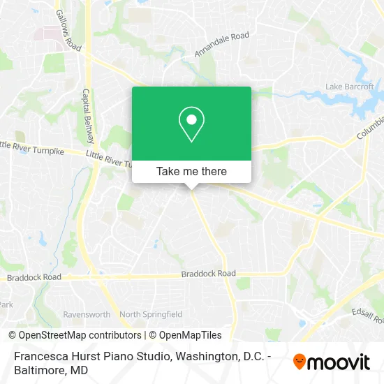 Francesca Hurst Piano Studio map