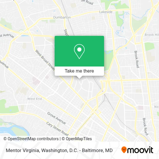 Mentor Virginia map