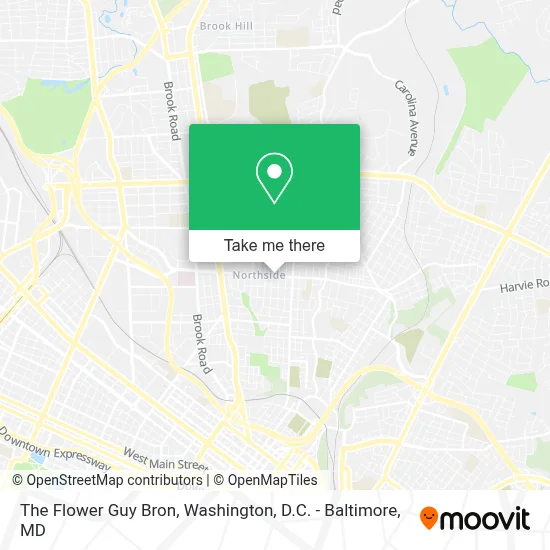 The Flower Guy Bron map