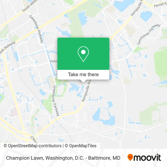 Champion Lawn map
