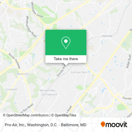 Pro-Air, Inc. map