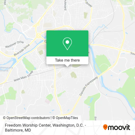 Freedom Worship Center map