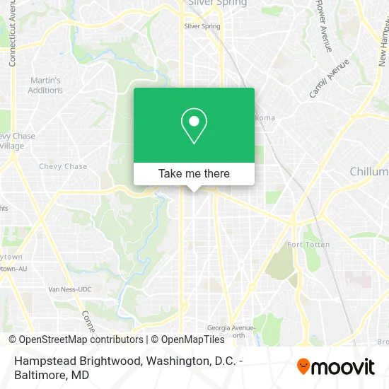 Hampstead Brightwood map