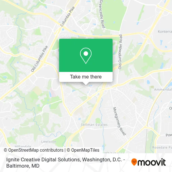 Ignite Creative Digital Solutions map