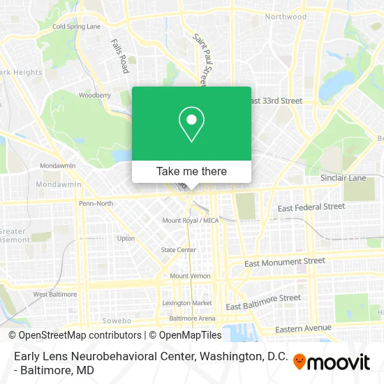 Early Lens Neurobehavioral Center map
