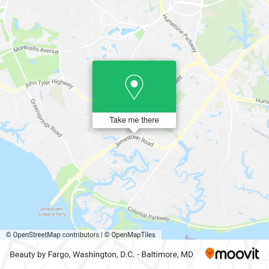 Beauty by Fargo map