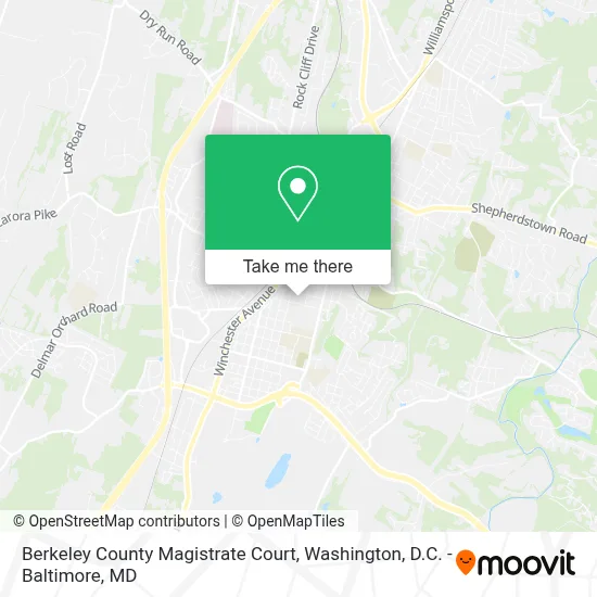 Berkeley County Magistrate Court map
