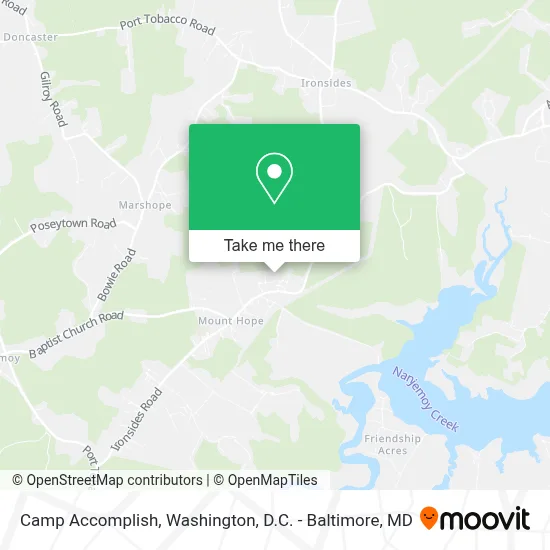 Camp Accomplish map