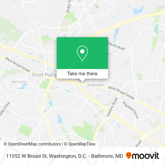 11052 W Broad St map