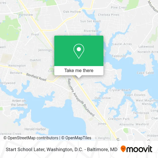 Start School Later map