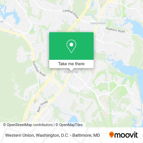 Western Union map