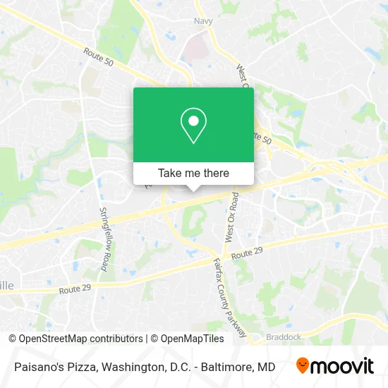 Paisano's Pizza map