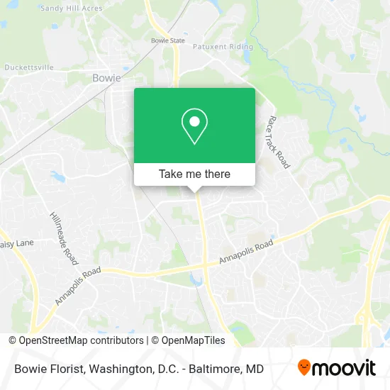 Bowie Florist map