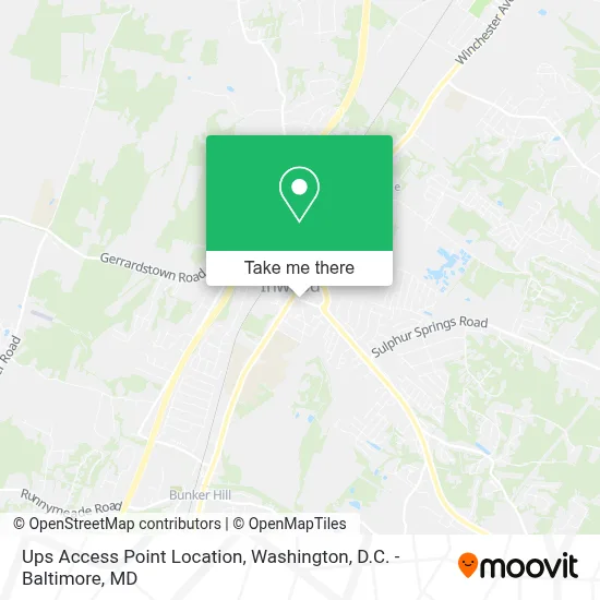 Ups Access Point Location map