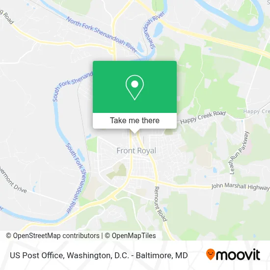 Us Post Office map