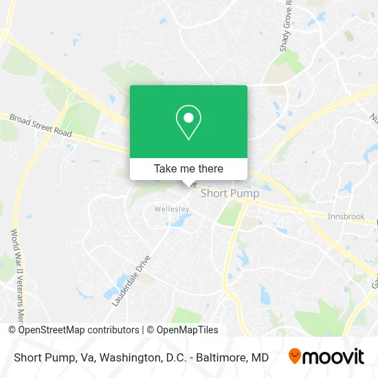 Short Pump, Va map