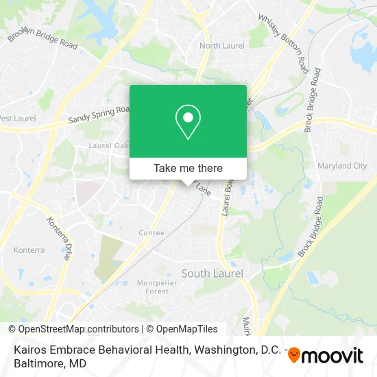 Kairos Embrace Behavioral Health map