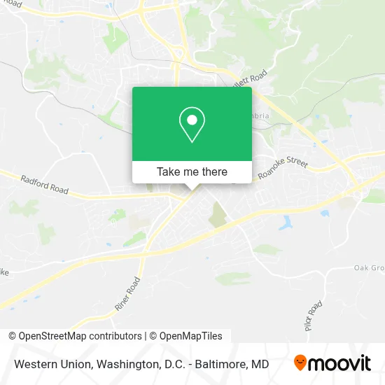 Western Union map