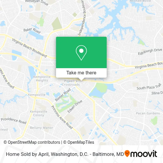 Home Sold by April map